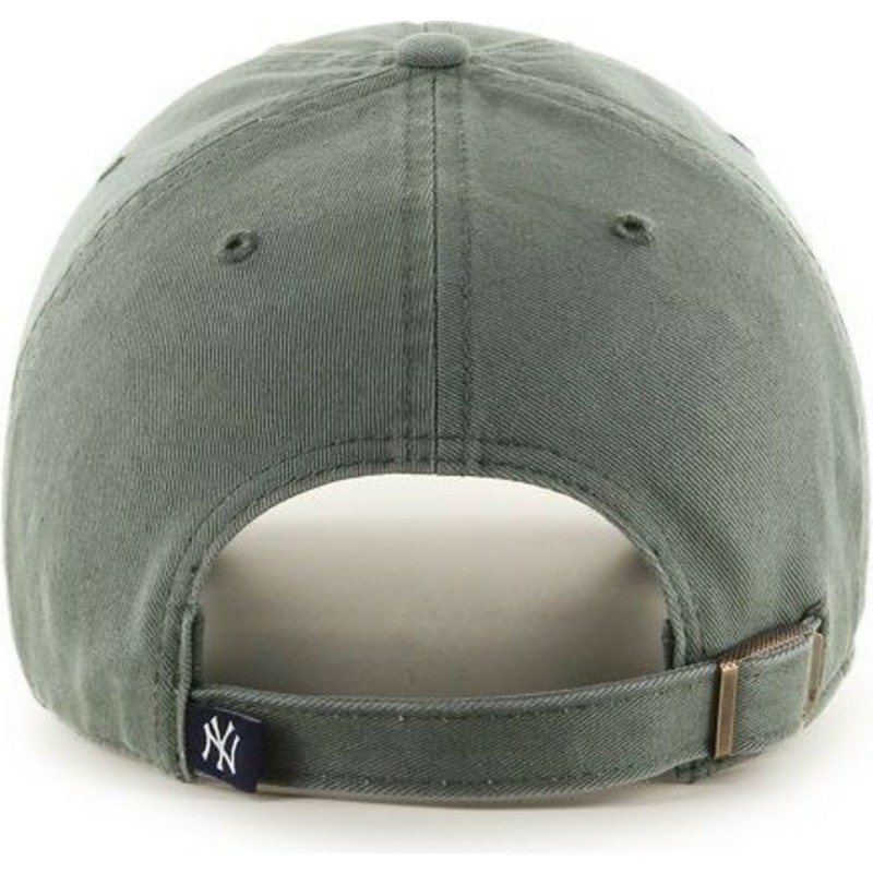 casquette-courbee-verte-fonce-new-york-yankees-mlb-clean-up-47-brand