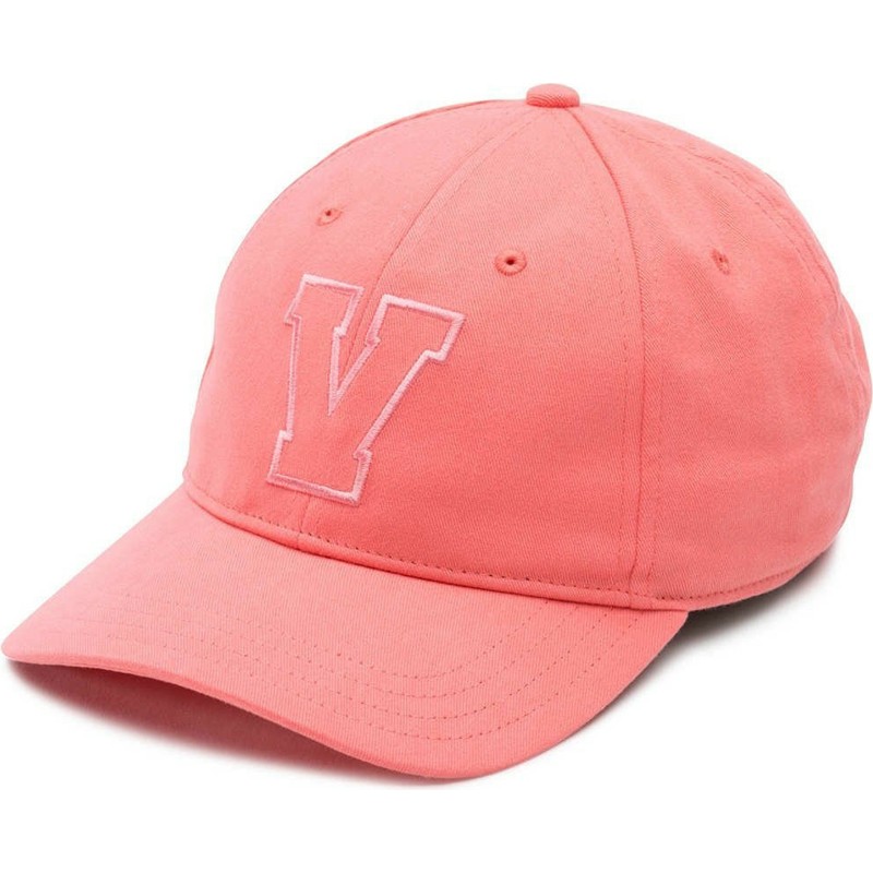 casquette-courbee-rose-dugout-avec-logo-v-vans