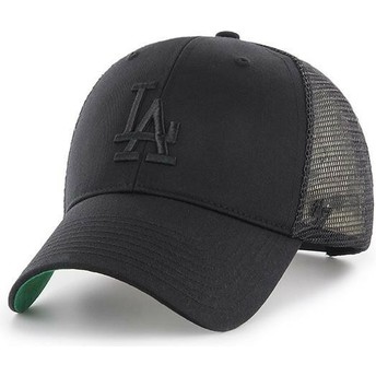 Casquette trucker noire avec logo noir Los Angeles Dodgers MLB MVP Branson 47 Brand