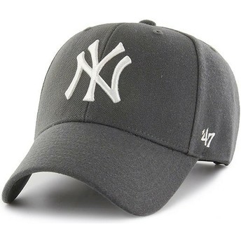 Casquette courbée grise foncé snapback New York Yankees MLB MVP 47 Brand