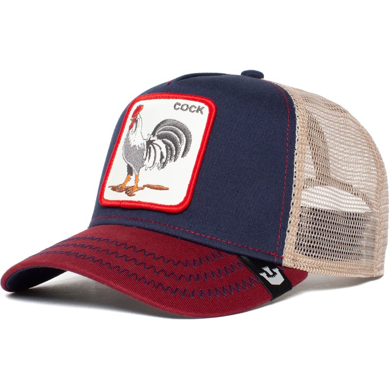 Cappellino trucker blu marino gallo All American Rooster di Goorin Bros.:  Caphunters.ch