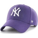 casquette-courbee-violette-snapback-new-york-yankees-mlb-mvp-47-brand