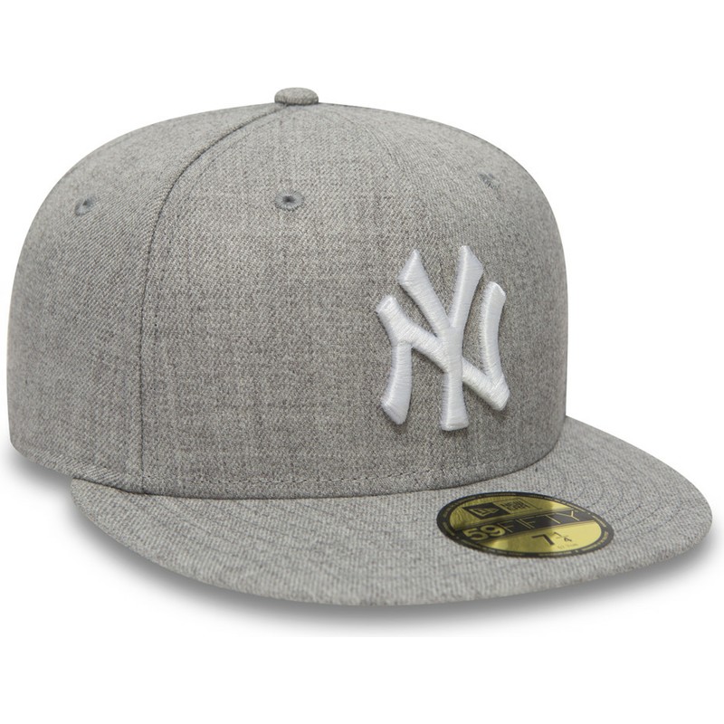 casquette-plate-grise-ajustee-59fifty-essential-new-york-yankees-mlb-new-era