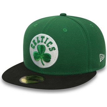 Casquette plate verte ajustée 59FIFTY Essential Boston Celtics NBA New Era