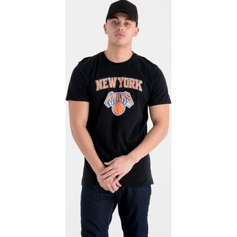 T-shirt à manche courte noir New York Knicks NBA New Era
