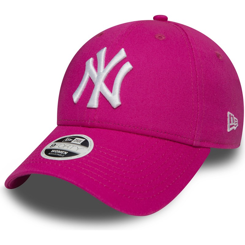 Cappellino visiera curva rosa regolabile 9FORTY Essential di New York  Yankees MLB di New Era: Caphunters.ch