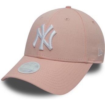 Casquette courbée rose ajustable 9FORTY League Essential New York Yankees MLB New Era