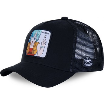 Capslab Bulma BUL2 Dragon Ball Black Trucker Hat