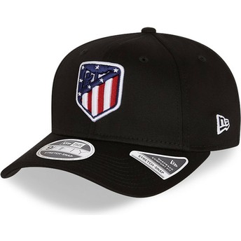 New Era Curved Brim 9FIFTY Essential Stretch Fit Atlético Madrid LFP Black Snapback Cap