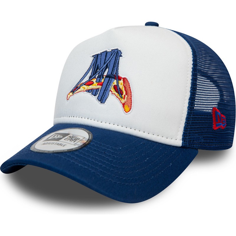 New Era A Frame Brooklyn Cyclones MiLB White and Blue Trucker Hat:  Caphunters.ch