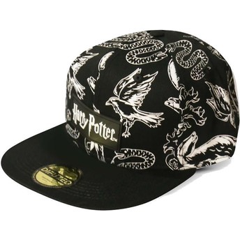 Casquette plate noire snapback 3D Embroidery Harry Potter Difuzed