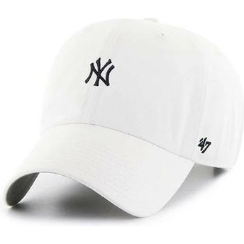 Casquette courbée blanche ajustable Clean Up Base Runner New York Yankees MLB 47 Brand