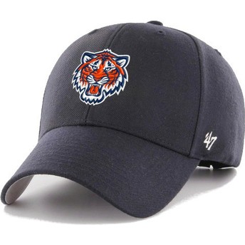 47 Brand Curved Brim MVP Logo Detroit Tigers MLB Navy Blue Adjustable Cap