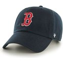 casquette-courbee-bleue-marine-boston-red-sox-mlb-clean-up-47-brand