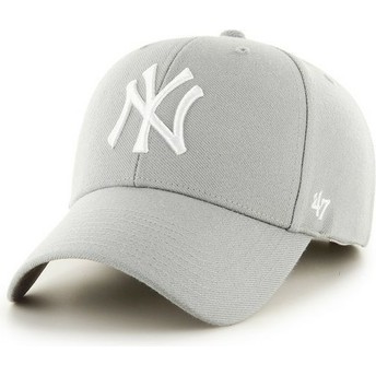 47 Brand Curved Brim New York Yankees MLB Cap grau