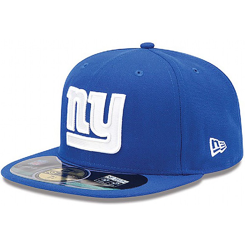 Cappellino visiera piatta blu aderente 59FIFTY Authentic On-Field Game di  New York Giants NFL di New Era: Caphunters.ch